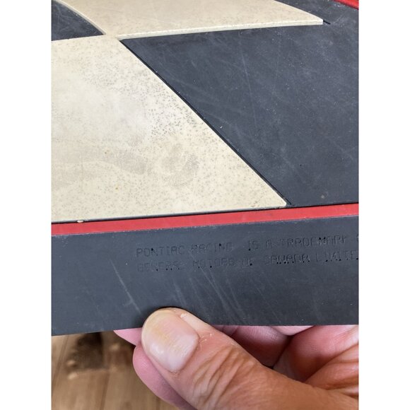 Vintage GM Pontiac Racing Front Rubber FLOOR MAT SET of 2 Made in the USA - Picture 13 of 16